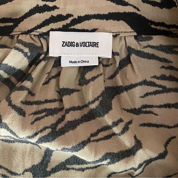 Zadig & Voltaire Women's Animal Print Dress Size Medium NWOT - Picture 5 of 6